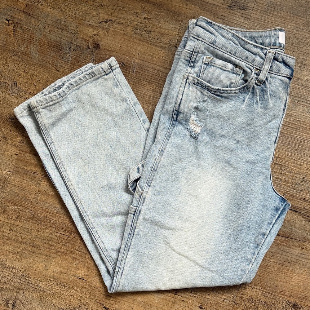 Veveret Women's Light Utility Style Straight Leg Jeans size 28 - Picture 2 of 10